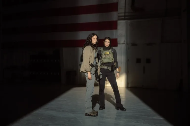 L-R: Genesis Rodriguez as Josie and Laysla De Oliveira as Cruz in Lioness, episode 6, season 3, streaming on Paramount+, 2026. Photo Credit: Emerson Miller/Paramount+