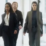 Lioness Season 3 Episode 3 L-R: Zoe Saldaña as Joe, Thad Luckinbill as Kyle, Laysla De Oliveira as Cruz in Lioness, episode 3, season 3, streaming on Paramount+, 2026. Photo Credit: Emerson Miller/Paramount+.