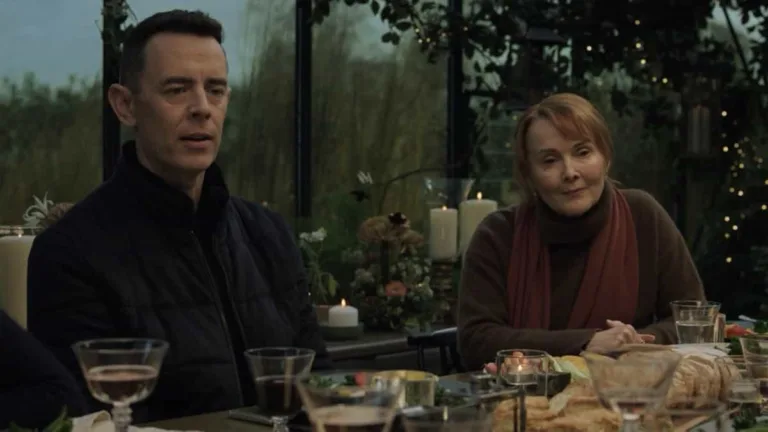 Colin Hanks and Laura Innes in "Silo," now streaming on Apple TV.