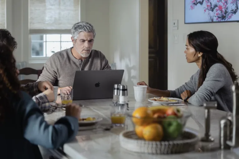 L-R: Dave Annable as Neal and Zoe Saldaña as Joe in Lioness, episode 4, season 3, streaming on Paramount+, 2026. Photo Credit: Lauren "Lo" Smith/Paramount+
