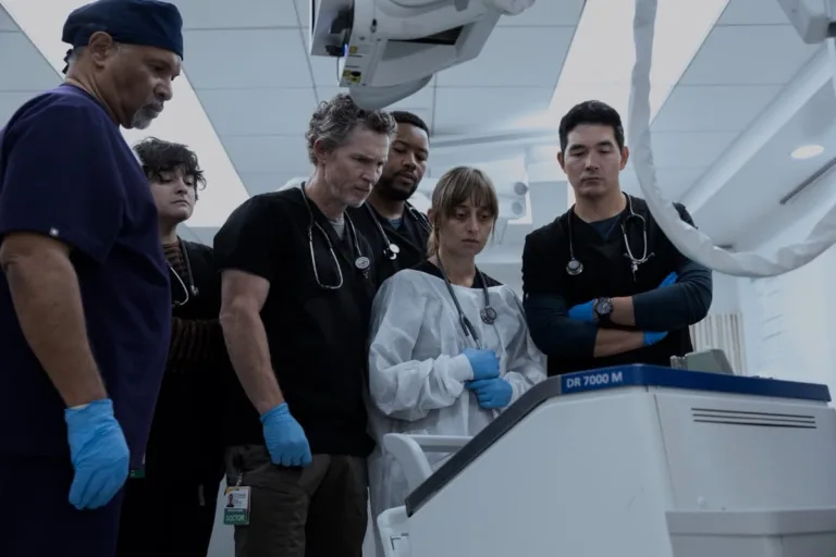 Geoffrey Owens, Cheyenne Perez, Shawn Hatosy, Luke Tennie, Sofia Hasmik, Ken Kirby THE PITT Season 3