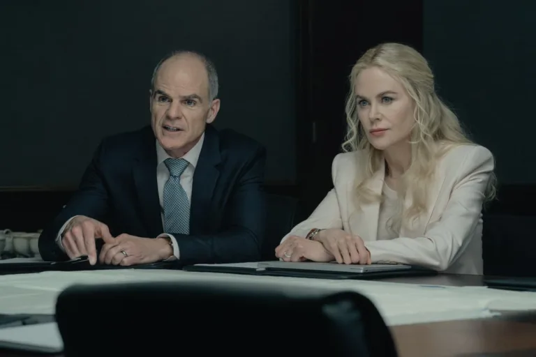 Lioness Season 3 Episode 5 "The Idiot Army" L-R: Michael Kelly as Byron Westfield and Nicole Kidman as Kaitlyn in Lioness, episode 5, season 3, streaming on Paramount+, 2026. Photo Credit: Ryan Green/Paramount+.
