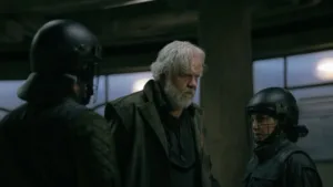 Tim Robbins as Bernard Holland in Silo Season 3 Episode 9 Farewell
