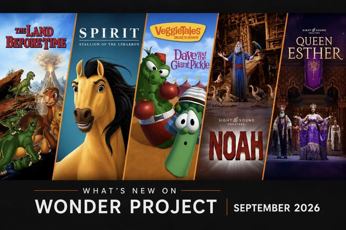 Wonder Project September 2026 Schedule