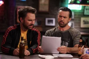 IT'S ALWAYS SUNNY IN PHILADELPHIA -- "The Gang Gets Tested" -- Season 18, Episode 3 -- Pictured: (l-r) Charlie Day as Charlie, Rob Mac as Mac. CR: Patrick McElhenney/FX.