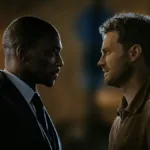 Anthony Mackie and Jamie Dornan in "12 12 12," premiering November 13, 2026 on Apple TV.