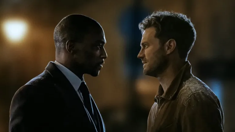 Anthony Mackie and Jamie Dornan in "12 12 12," premiering November 13, 2026 on Apple TV.