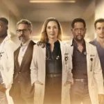 Doc Season 3 Cast: L-R: Anya Banerjee, Patrick Walker, Omar Metwally, Molly Parker, Blair Underwood, Jon-Michael Ecker and Amirah Vann. CR:FOX. ©2026 FOX Media LLC