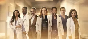 Doc Season 3 Cast: L-R: Anya Banerjee, Patrick Walker, Omar Metwally, Molly Parker, Blair Underwood, Jon-Michael Ecker and Amirah Vann. CR:FOX. ©2026 FOX Media LLC