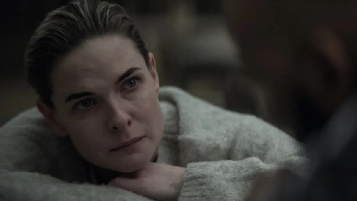 Silo Season 3 Episode 10 "Troy" Season Finale Rebecca Ferguson in "Silo," now streaming on Apple TV.