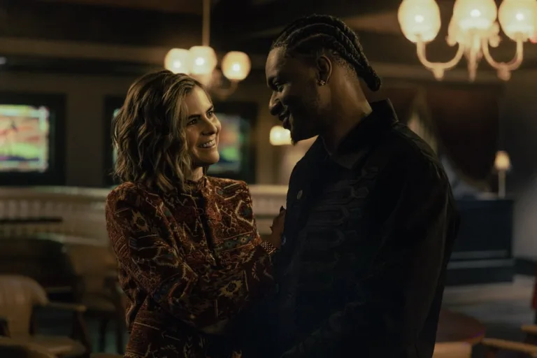 (L-R): McKenna Quigley Harrington as Grace and Jay Will as Tyson in Tulsa King, episode 5, season 4, streaming on Paramount+, 2026. Photo Credit: Steve Swisher/Paramount+