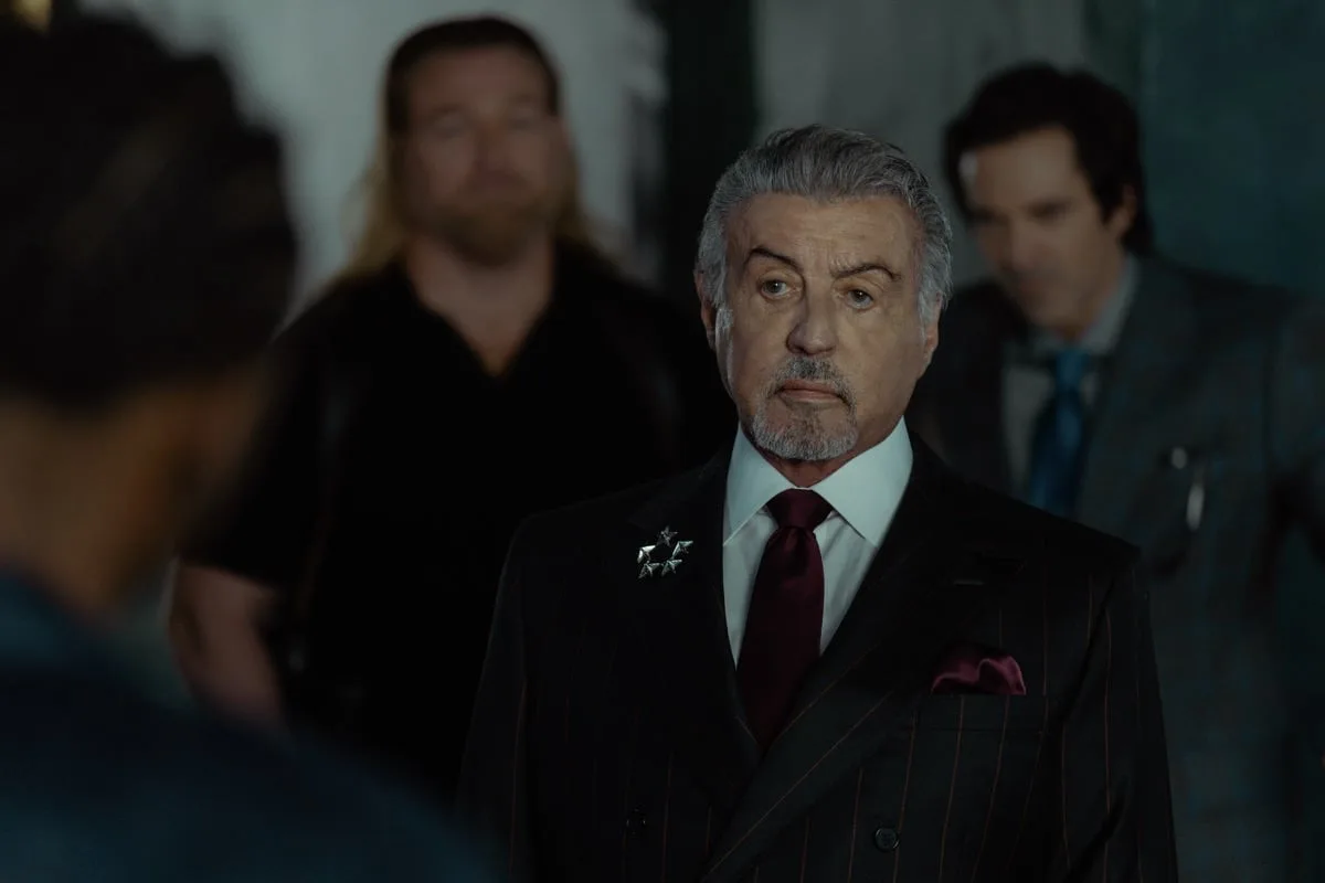 Tulsa King Season 4 (L-R): Mike "Cash Flo" Walden as Bigfoot and Sylvester Stallone as Dwight Manfredi in Tulsa King, episode 6, season 4, streaming on Paramount+, 2026. Photo Credit: Steve Swisher/Paramount+