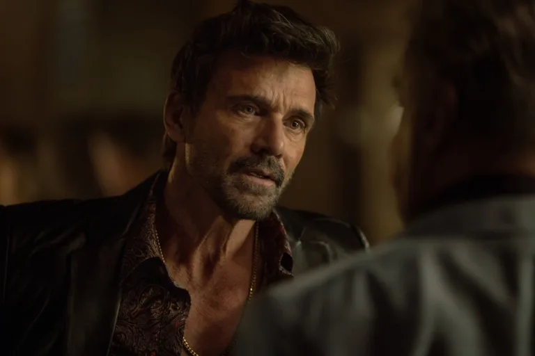 (L-R): Frank Grillo as Bill Bevilaqua and Sylvester Stallone as Dwight Manfredi in Tulsa King, episode 6, season 4, streaming on Paramount+, 2026. Photo Credit: Steve Swisher/Paramount+