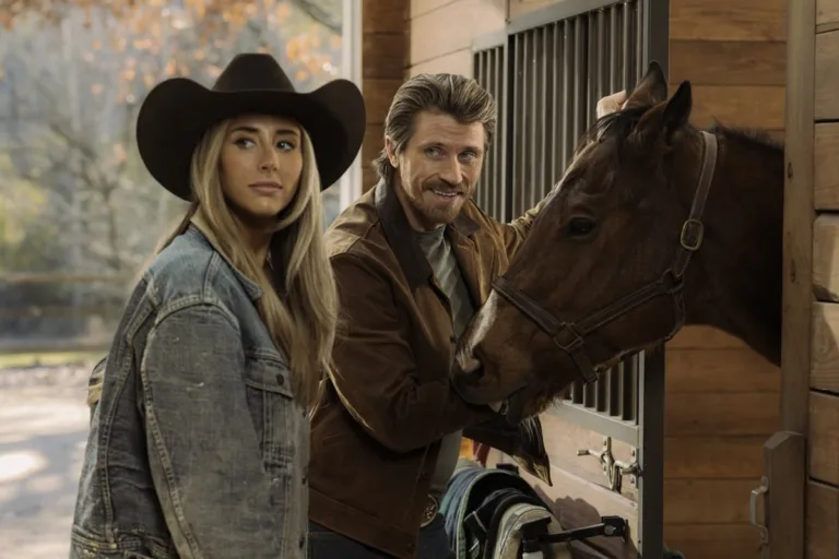 (L-R): Scarlet Stallone as Spencer and Garrett Hedlund as Mitch in Tulsa King, episode 3, season 4, streaming on Paramount+, 2026. Photo Credit: Steve Swisher/Paramount+