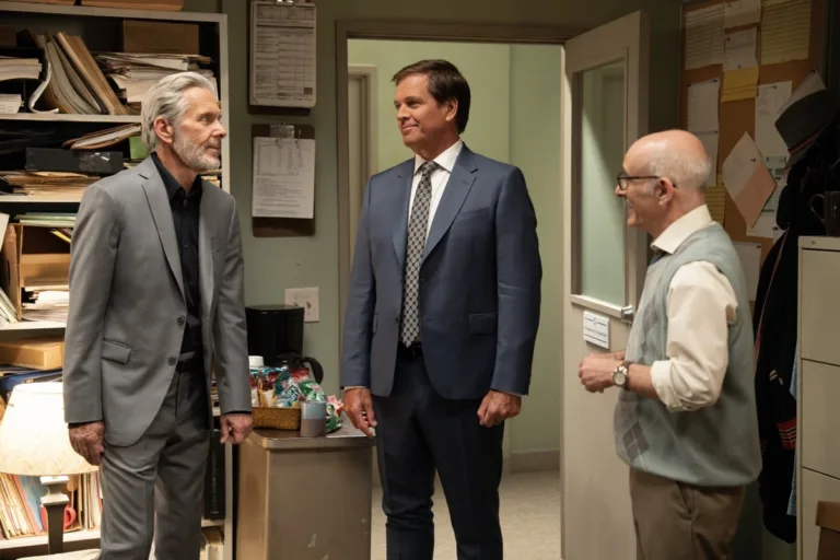 “Wayward Son” - CBS Original Series NCIS, scheduled to air on Tuesday, Oct. 6 (8:00-9:00 PM, ET/PT).   Pictured (L-R): Gary Cole as Alden Parker, Michael Weatherly as Tony DiNozzo.  Photo: Greg Gayne/CBS ©2026 CBS Broadcasting, Inc. All Rights Reserved.