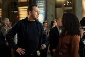 Boston Blue Season 2 Episode 1 “The “Crash” -- Coverage of the CBS Original Series Boston Blue, scheduled to air on the CBS Television Network. Pictured (L-R): Donnie Wahlberg as Danny Reagan and Sonequa Martin-Green as Lena Silver Photo: Seacia Pavao/CBS ©2026 CBS Broadcasting, Inc. All Rights Reserved.