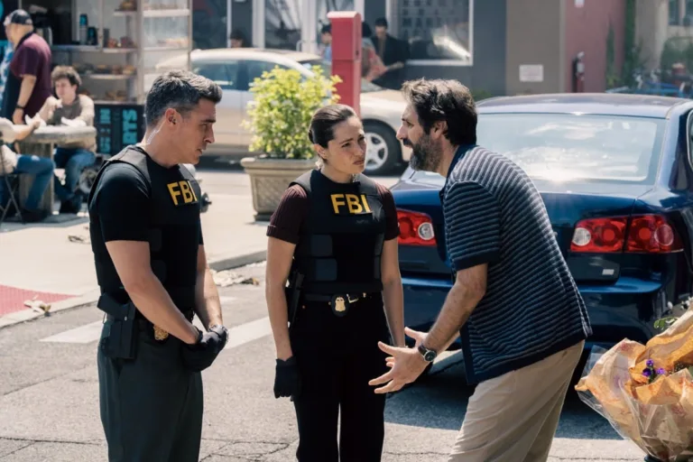 “Rendition” -- CBS Original Series FBI, scheduled to air on Monday, October 5 (8:00-9:00 PM, ET/PT), on the CBS Television Network, and streaming on Paramount+. Pictured (L-R): John Boyd as Special Agent Stuart Scola, Juliana Aidén Martinez as Eva Ramos, and Shpend Xani as Dominick Ballaci. Photo: Bennett Raglin/CBS ©2026 CBS Broadcasting, Inc. All Rights Reserved.