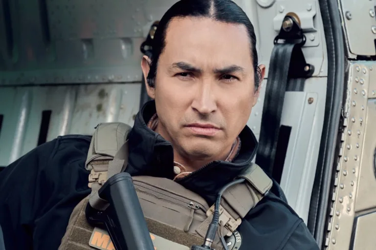 "All Hat No Cattle" -- Coverage of the CBS Original Series Marshals, scheduled to air on the CBS Television Network.   Pictured: Tatanka Means as Miles Kittle.  Photo: Gilles Mingasson/CBS ©2026 CBS Broadcasting, Inc. All Rights Reserved.