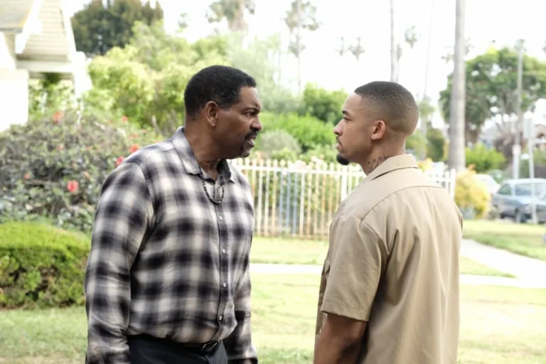 FX's The Drop: A Snowfall Saga -- "Click Pop" -- Season 1, Episode 1 (Airs Tuesday, September 8) -- Pictured: (l-r) Mykelti Williamson as Big Daddy Kinsey, Peyton Alex Smith as  James Kinsey -- CR: Ray Mickshaw/FX
