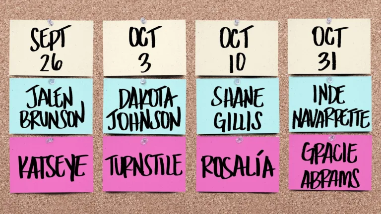 SNL 2026 Guest Musical Acts September October