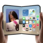 Apple iPhone Duo foldable iPhone opened to reveal its 7.6-inch display