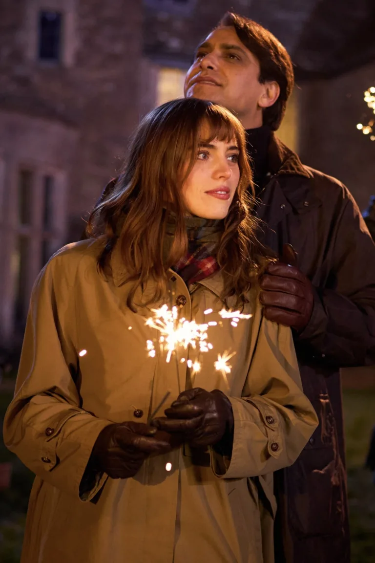Bella Maclean as Taggie O’Hara and Alex Hassell as Rupert Campbell-Black in Rivals Season 2. Photo: Hulu.