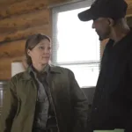 EP#107 - "The Three Matt Skweikis" - Tracy Spiridakos as Anna Pigeon and Ronnie Rowe as Frederick Stanton in Anna Pigeon on USA Network. Photo Credit: Michelle Faye/USA Network © VERSANT MEDIA 2025. All Rights Reserved