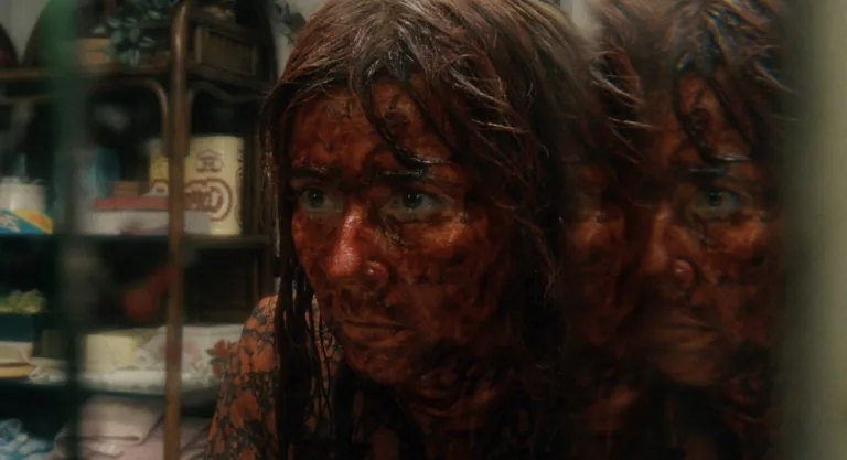 CRYSTAL LAKE -- Pictured: Linda Cardellini as Pam Voorhees -- (Photo by: Peacock)