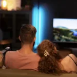 Family Watching TV