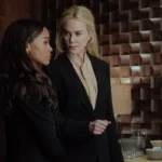 Lioness Season 3 Episode 8 Season Finale L-R: Zoe Saldaña as Joe and Nicole Kidman as Kaitlynin Lioness, episode 8, season 3, streaming on Paramount+, 2026. Photo Credit: Ryan Green/Paramount+.