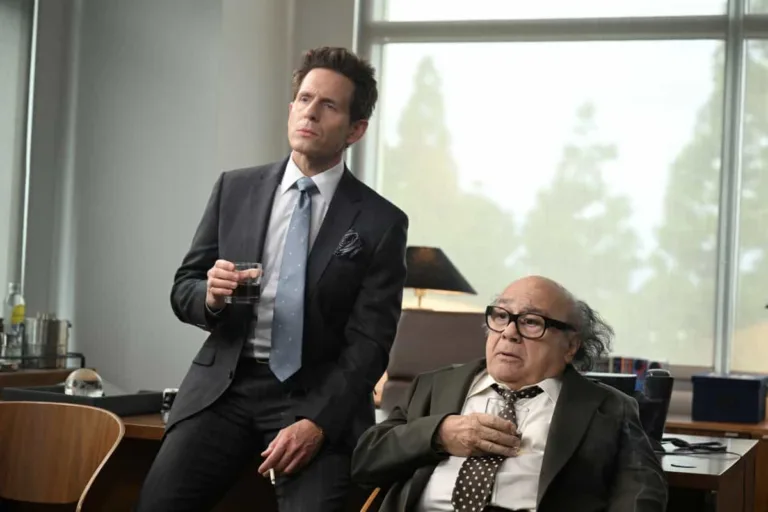 IT'S ALWAYS SUNNY IN PHILADELPHIA — “The War on Alcohol " -- Season 18, Episode 6 -- Pictured: (l-r) Glenn Howerton as Dennis, Danny De Vito as Frank. CR: Prashant Gupta/FX