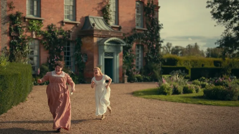 Hollie Avery as Kitty Bennet and Rhea Norwood as Lydia Bennet  Pride And Prejudice Series on Netflix