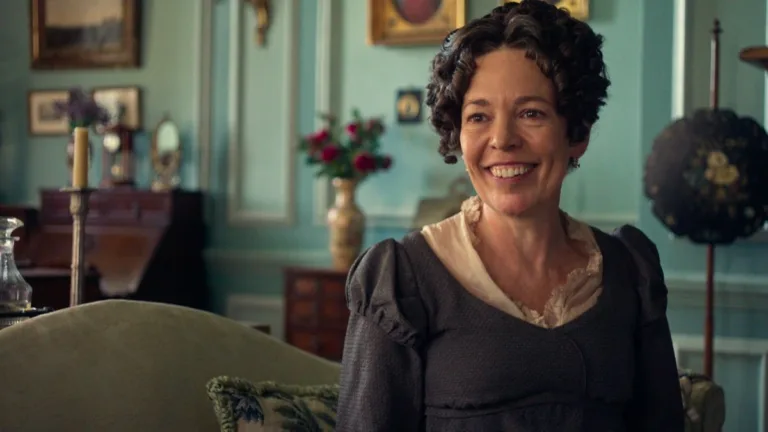 Olivia Colman as Mrs. Bennet Pride And Prejudice Series on Netflix