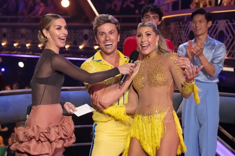 JACKSON OLSON, EMMA SLATER, HARRY SHUM JR. DANCING WITH THE STARS - “Premiere: Night One” - The male celebrities take the ballroom floor, each performing to a No. 1 song from the year they were born, with one eliminated at the end of the night. TUESDAY, SEPT. 15 (8:00-10:00 p.m. EDT) on ABC. (Disney/Eric McCandless)