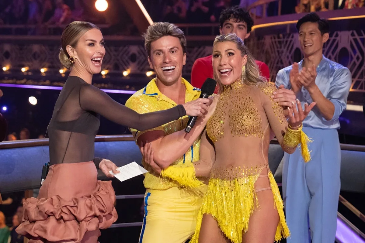 JACKSON OLSON, EMMA SLATER, HARRY SHUM JR. DANCING WITH THE STARS - “Premiere: Night One” - The male celebrities take the ballroom floor, each performing to a No. 1 song from the year they were born, with one eliminated at the end of the night. TUESDAY, SEPT. 15 (8:00-10:00 p.m. EDT) on ABC. (Disney/Eric McCandless)