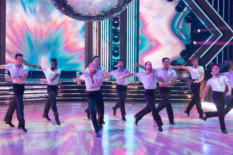 DANCING WITH THE STARS - “Premiere: Night Two” - The female celebrities make their competition debut, performing to a No. 1 song from the year they were born, with one eliminated at the end of the night. WEDNESDAY, SEPT. 16 (8:00-10:03 p.m. EDT) on ABC. (Disney/Eric McCandless) 
EZRA SOSA, JAXON WILLARD, PASHA PASHKOV, ALAN BERSTEN, JAN RAVNIK, VALENTIN CHMERKOVSKIY, BRANDON ARMSTRONG, CARTER WILLIAMS, SASHA FARBER