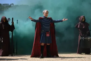 THE TRAITORS: NEW BLOOD -- "A New Dawn Is Rising" Episode 1 -- Pictured: Alan Cumming -- (Photo by: Euan Cherry/NBC)