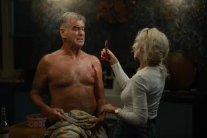 MobLand Season 2 Episode 1 I Wanna Be Your Dog L-R Pierce Brosnan as Conrad Harrigan and Helen Mirren as Maeve Harrigan In MobLand, episode 1, season 2, streaming on Paramount+, 2026. Photo Credit: Luke Varley/Paramount+
