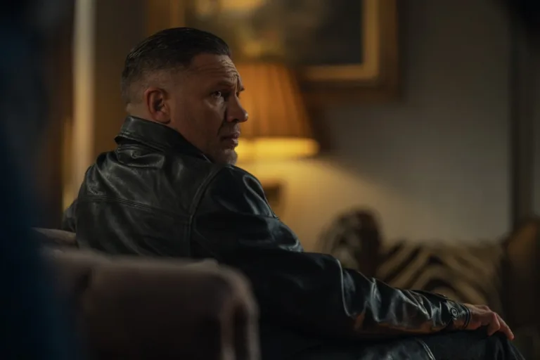 Tom Hardy as Harry Da Souza In MobLand, episode 1, season 2, streaming on Paramount+, 2026. Photo Credit: Luke Varley/Paramount+
