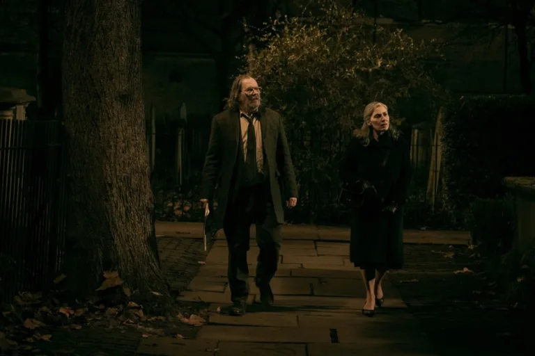 Sir Gary Oldman and Saskia Reeves in "Slow Horses," now streaming on Apple TV.