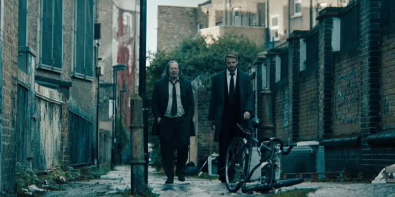 Sir Gary Oldman and Jack Lowden in "Slow Horses," now streaming on Apple TV.