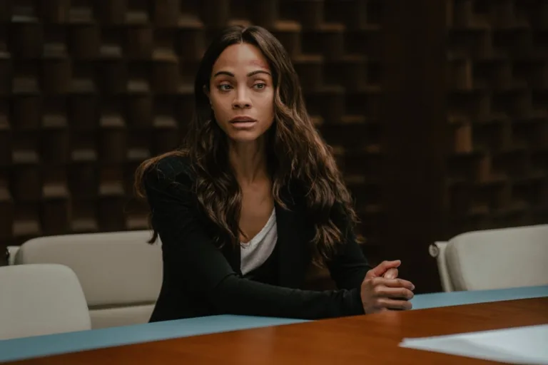 Zoe Saldaña as Joe in Lioness, episode 8 Season 3, streaming on Paramount+, 2025. Photo Credit: Ryan Green/Paramount+