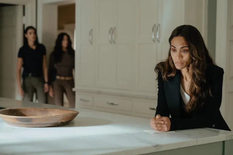 L-R: Laysla De Oliveira as Cruz, Genesis Rodriguez as Josie in Lioness, episode 8 Season 3, streaming on Paramount+, 2025. Photo Credit: Ryan Green/Paramount+