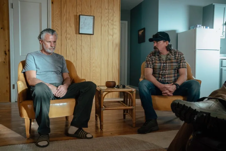 L-R: Jack Dimich as Yurimov (Gray Beard) and James Jordan as Two Cups in Lioness, episode 8 Season 3, streaming on Paramount+, 2025. Photo Credit: Ryan Green/Paramount+