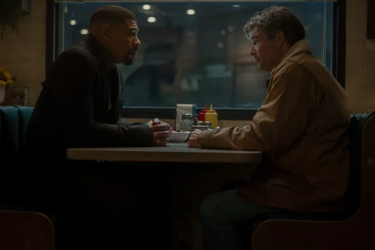 Aaron Pierre and Kyle Chandler LANTERNS Season 1 Episode 6