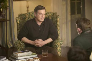 LINE OF FIRE -- "Pilot" Episode 101 -- Pictured: Peter Krause as Mike Hollingsworth -- (Photo by: Scott Gries/NBC)