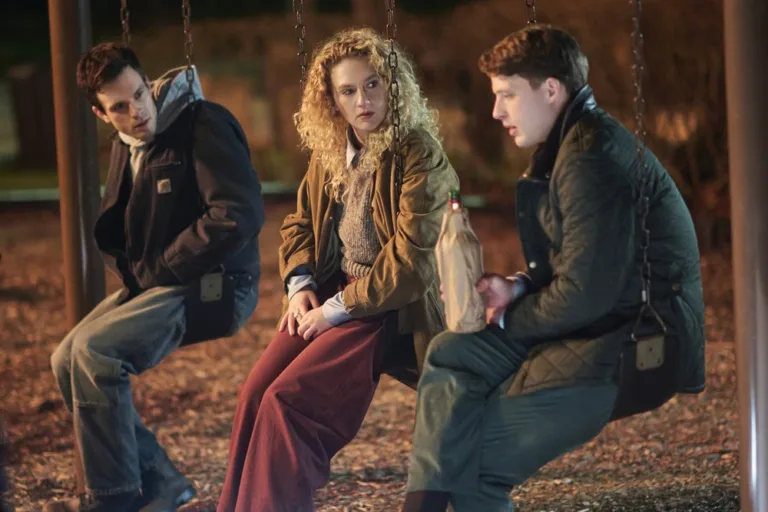 LINE OF FIRE Season 1 Episode 1 -- "Pilot" -- Pictured: (l-r) Tommy O'Brien as Mike "Micah" Hollingsworth Jr., Kat Cunning as Clare Hollingsworth, Taylor Bloom as Russ Hollingsworth -- (Photo by: Scott Gries/NBC)