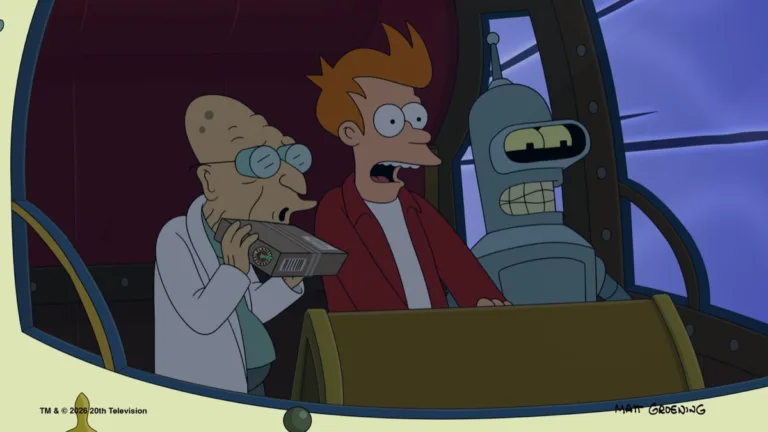 FUTURAMA Season 14 Episode 9 - "A New New York Yankee in King Elfo’s Court" - A time-machine failure sends Fry sideways in time to a medieval land. (Disney/Matt Groening)