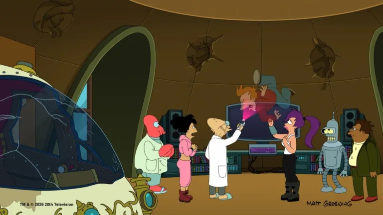 FUTURAMA Season 14 Episode 9 - "A New New York Yankee in King Elfo’s Court" - A time-machine failure sends Fry sideways in time to a medieval land. (Disney/Matt Groening)