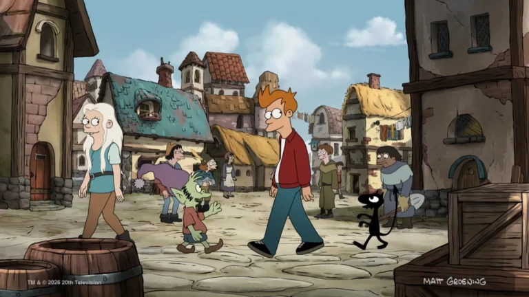 FUTURAMA - "A New New York Yankee in King Elfo’s Court" - A time-machine failure sends Fry sideways in time to a medieval land. (Disney/Matt Groening)